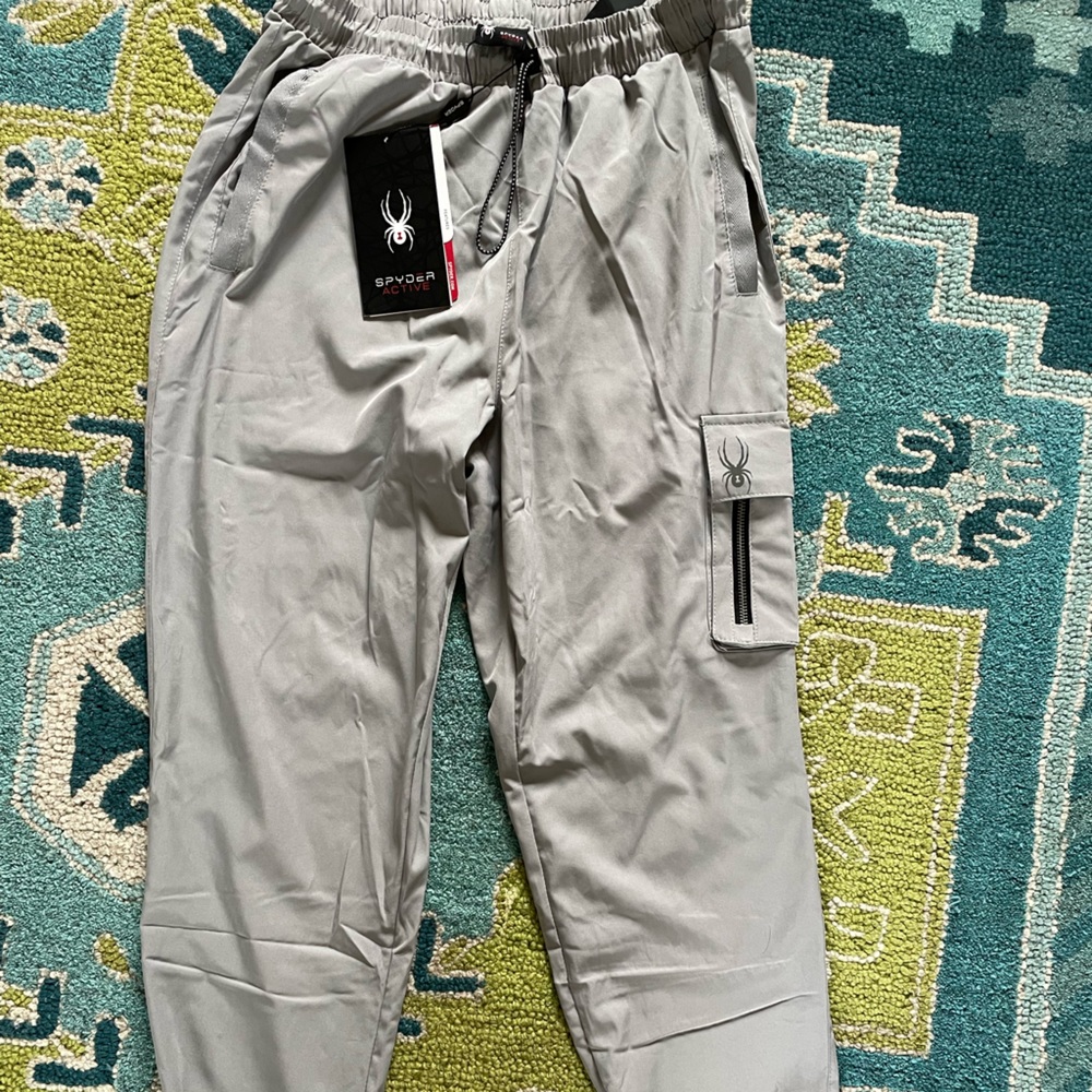 Grey swish pants